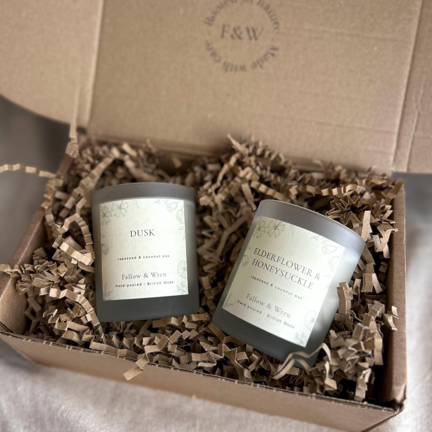 Elderflower and Honeysuckle Scented Candle