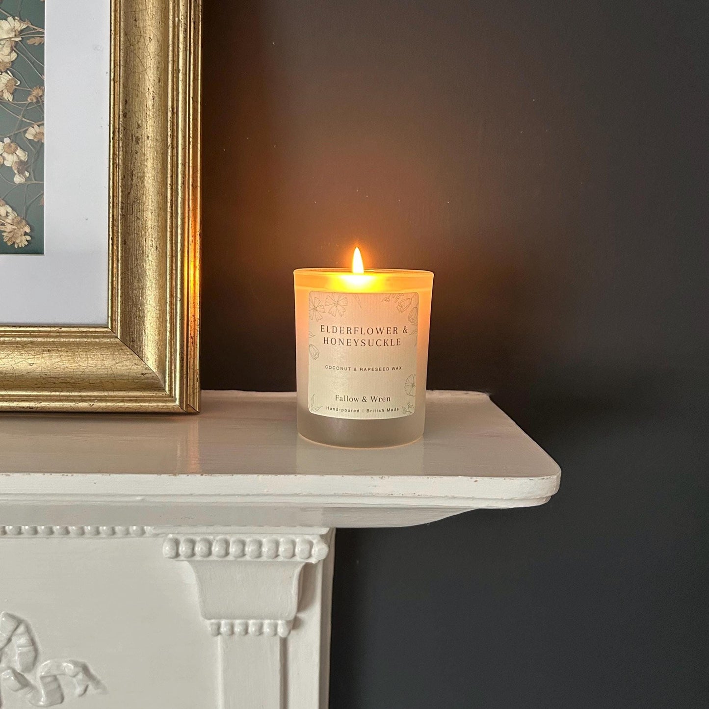 Elderflower and Honeysuckle Scented Candle