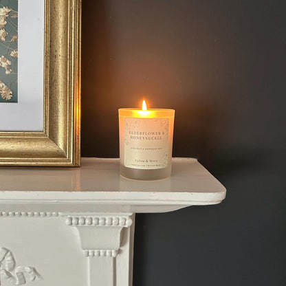 Elderflower and Honeysuckle Scented Candle