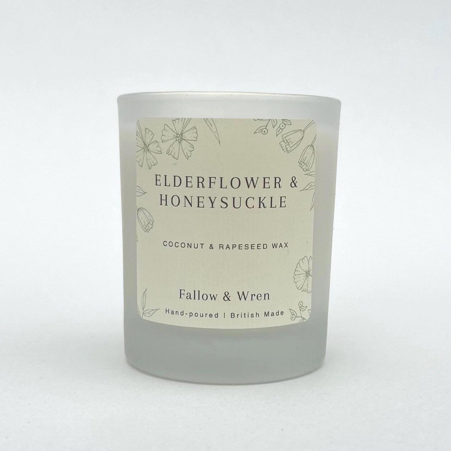 Elderflower and Honeysuckle Scented Candle