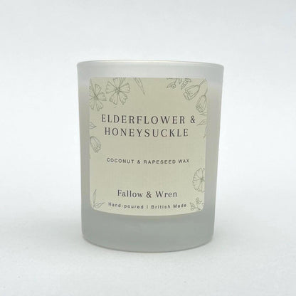 Elderflower and Honeysuckle Scented Candle