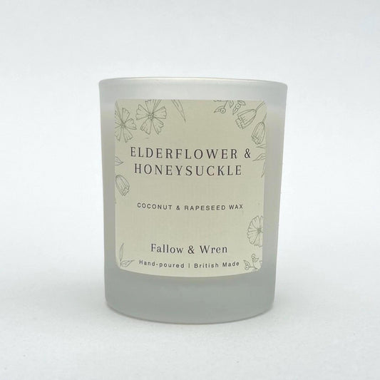 Elderflower and Honeysuckle Scented Candle