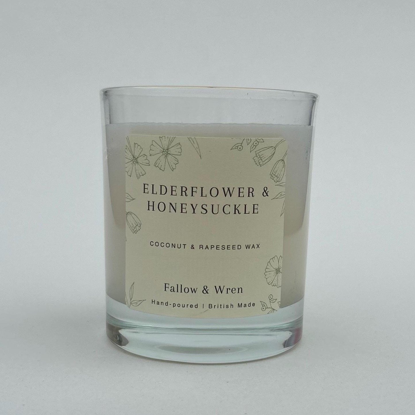 Elderflower and Honeysuckle Scented Candle